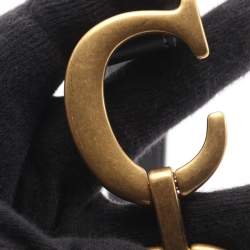 مملوكة مسبقًا Christian Dior Dior Saddlebag Oblique Jacquard Handbag Canvas And Leather Beige Navy Black