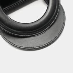 Pre Owned Christian Dior Dior Lady Dior My Abcdior Lady Small Cannage Handbag Leather Black