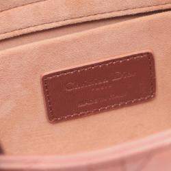 مملوكة مسبقًا Christian Dior Dior Lady D-Joy Medium Cannage Handbag Leather Pink
