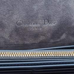 مملوكة مسبقًا Dior Lady Dior Ombre Blue Snakeskin Chain Clutch