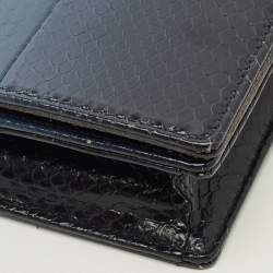 مملوكة مسبقًا Dior Lady Dior Ombre Blue Snakeskin Chain Clutch