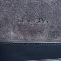 مملوكة مسبقًا Dior Lady Dior Ombre Blue Snakeskin Chain Clutch