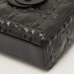 Pre Owned Dior Lady D-Joy Medium Black Cannage Diamond Leather Tote