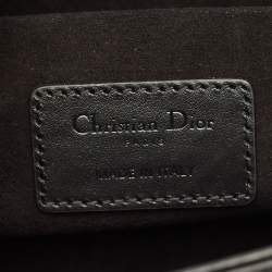Pre Owned Dior Lady D-Joy Medium Black Cannage Diamond Leather Tote