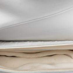 Pre Owned حقيبة ديور سرج جلد عجل منقوشة بالأبيض