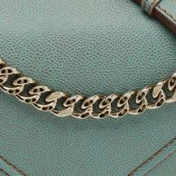 Pre Owned Dior Diorama Medium Light Blue Leather Shoulder Bag