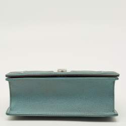 Pre Owned Dior Diorama Medium Light Blue Leather Shoulder Bag