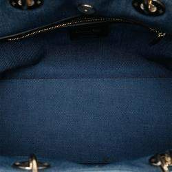 Pre Owned حقيبة ديور دي بلو دينم باتش D لايت