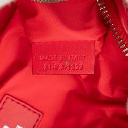 Pre Owned Dior Red ERL Oblique Mirage Technical Fabric Lingot Crossbody