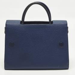 مملوكة مسبقًا Dior Diorever Medium Blue Leather Top Handle Bag