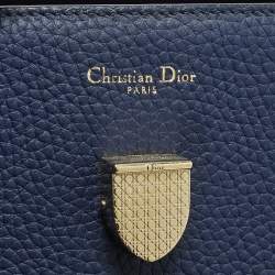 مملوكة مسبقًا Dior Diorever Medium Blue Leather Top Handle Bag