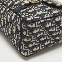 Pre Owned حقيبة يد ديوكامب كانفاس مطرزة خضراء من ديور