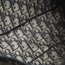 Pre Owned حقيبة يد ديوكامب كانفاس مطرزة خضراء من ديور