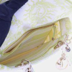 Pre Owned Christian Dior Medium Embroidered Canvas Dioriviera Lady D-Lite
