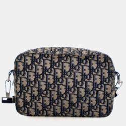 Pre Owned Christian Dior Oblique Safari Bag With Strap