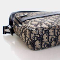 Pre Owned Christian Dior Oblique Safari Bag With Strap