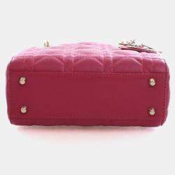 Pre Owned Christian Dior Mini Lambskin Lady Dior
