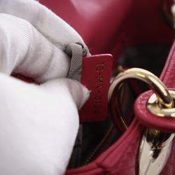 Pre Owned Christian Dior Mini Lambskin Lady Dior