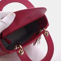 Pre Owned Christian Dior Mini Lambskin Lady Dior