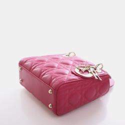 Pre Owned Christian Dior Mini Lambskin Lady Dior