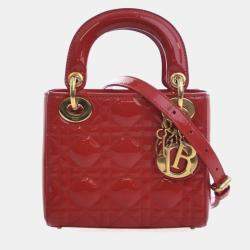 Pre Owned Christian Dior Mini Patent Lady Dior