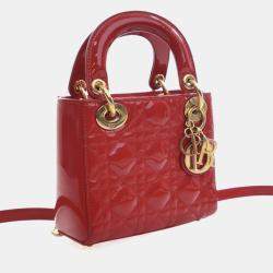 Pre Owned Christian Dior Mini Patent Lady Dior