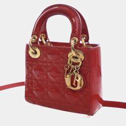 Pre Owned Christian Dior Mini Patent Lady Dior