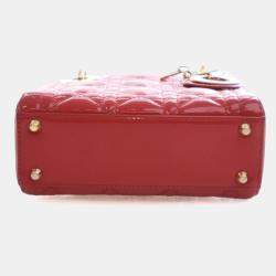Pre Owned Christian Dior Mini Patent Lady Dior