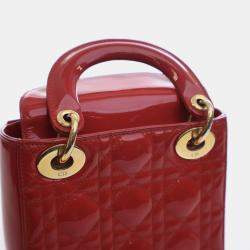 Pre Owned Christian Dior Mini Patent Lady Dior