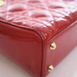 Pre Owned Christian Dior Mini Patent Lady Dior