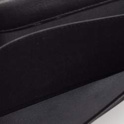 Pre Owned Dior Lady Dior Black Cannage Patent Leather Long Continental Wallet