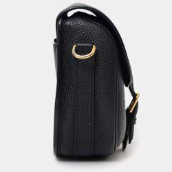 مملوكة مسبقًا حقيبة ديور بوبي متوسطة جلد أسود