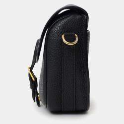 مملوكة مسبقًا حقيبة ديور بوبي متوسطة جلد أسود