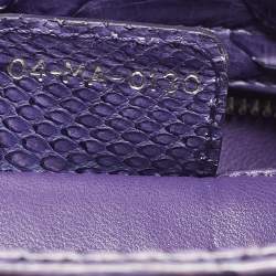 Pre Owned حقيبة يد ديور ليدي ديور صغيرة جلد كاناج بني