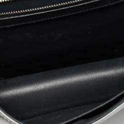 Pre Owned حقيبة ديوراما ديور جلد براءات رمادي ميكروكاناج كبير الحجم