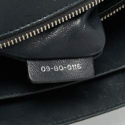 Pre Owned حقيبة ديوراما ديور جلد براءات رمادي ميكروكاناج كبير الحجم