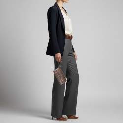 مملوكة مسبقًا Dior Diorama Metallic Pink Cannage Leather Continental Wallet