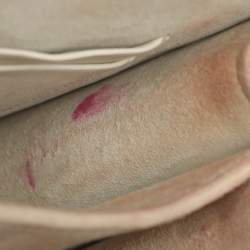 Pre Owned Dior Diorama Silver Studded Leather Vertical Chain Clutch