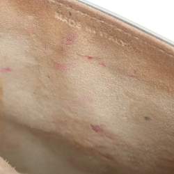 Pre Owned Dior Diorama Silver Studded Leather Vertical Chain Clutch