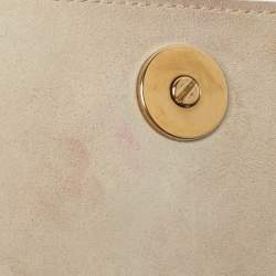 Pre Owned Dior Diorama Silver Studded Leather Vertical Chain Clutch