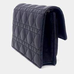 Pre Owned Dior Black Leather Miss Dior Chain Pouch S0937ONMJ