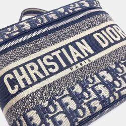 مملوكة مسبقًا Dior Blue Canvas  Oblique Travel Vanity