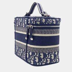 مملوكة مسبقًا Dior Blue Canvas  Oblique Travel Vanity