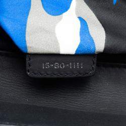 Pre Owned Dior Black Anselm Reyle Medium Lambskin Cannage Lady Dior