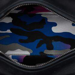 Pre Owned Dior Black Anselm Reyle Medium Lambskin Cannage Lady Dior