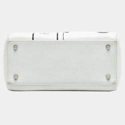 Pre Owned حقيبة ديور ليدي ديور برادايس جلد حمل صغير أبيض