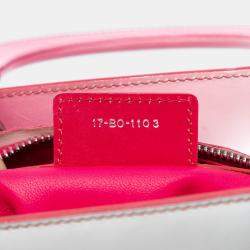 Pre Owned Dior White Medium Ombre Calfskin Lady Dior