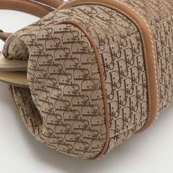 Pre Owned Dior My Dior Frame Beige Diorissimo Canvas Satchel