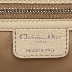 Pre Owned Dior My Dior Frame Beige Diorissimo Canvas Satchel