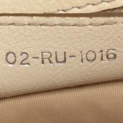 Pre Owned Dior My Dior Frame Beige Diorissimo Canvas Satchel